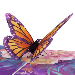Women Lovepop Greeting Cards|Birthday|Monarch Butterfly Pop-Up Card