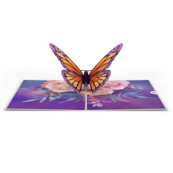 Women Lovepop Greeting Cards|Birthday|Monarch Butterfly Pop-Up Card