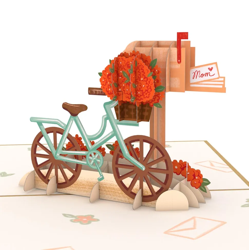 Women Lovepop Greeting Cards|International Women'S Day 3/8|Mother's Day Bicycle Pop-Up Card