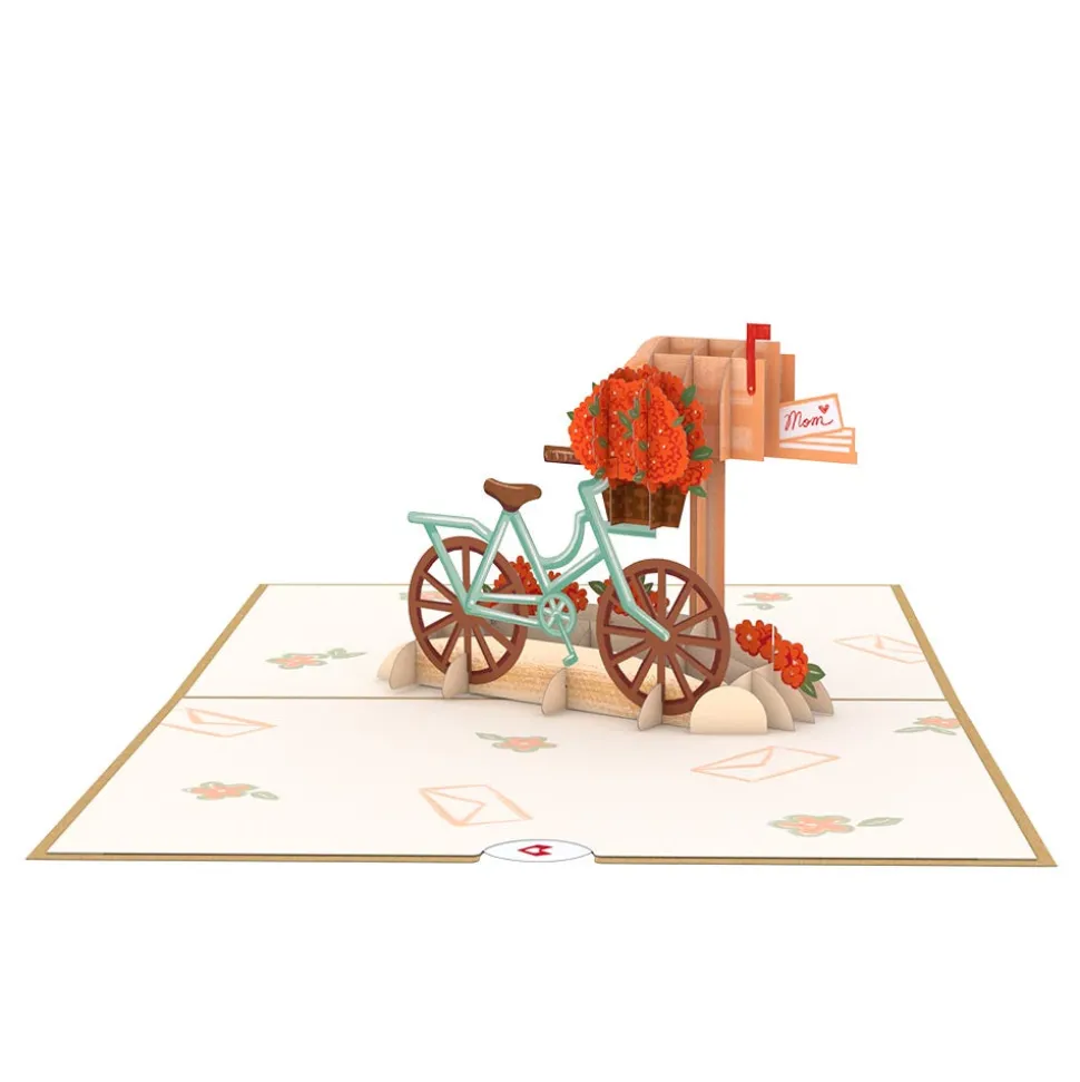 Women Lovepop Greeting Cards|International Women'S Day 3/8|Mother's Day Bicycle Pop-Up Card