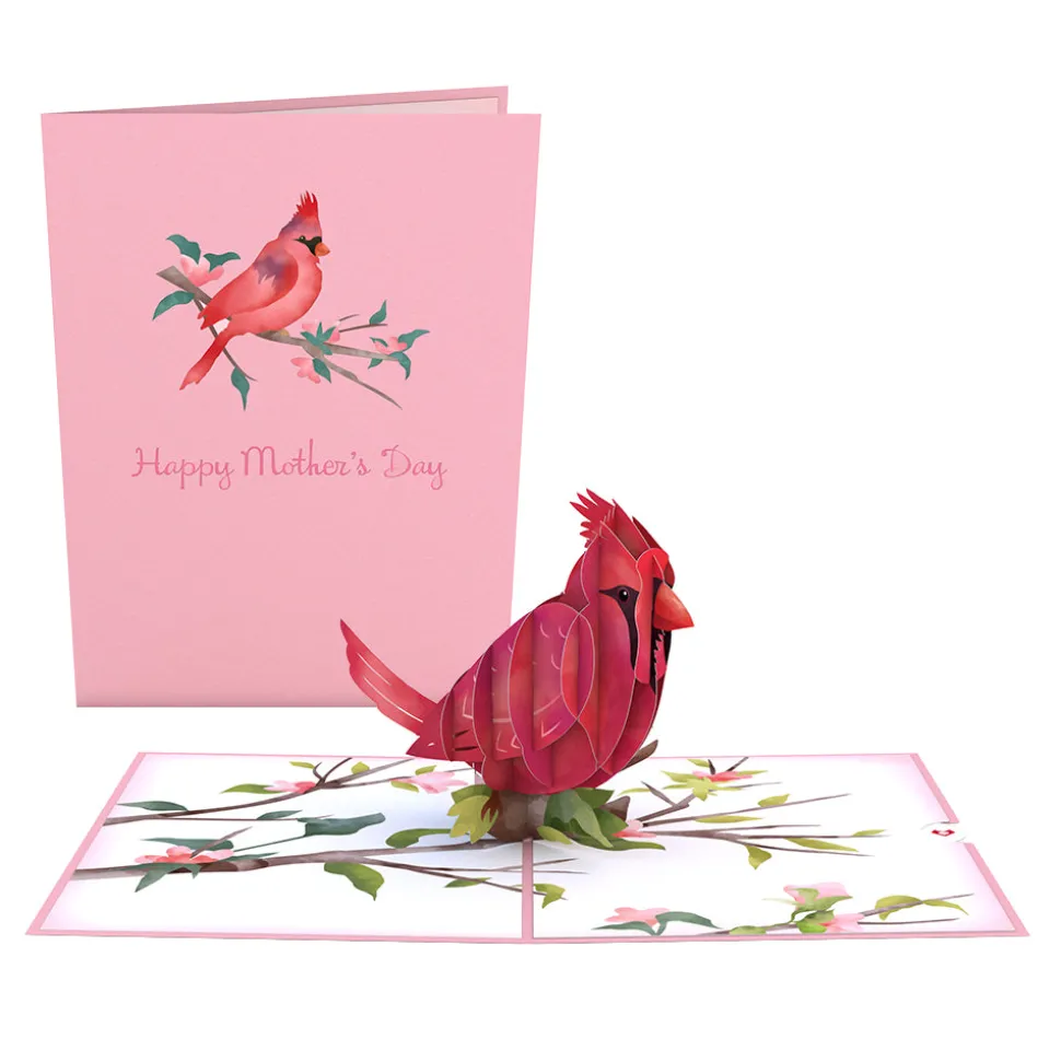Lovepop Greeting Cards|Mother'S Day 5/11|Mother's Day Cardinal Pop-Up Card