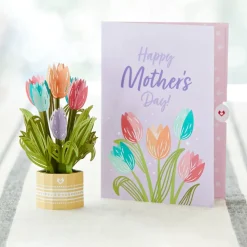 Lovepop Pop-Up Bouquets|Mother'S Day 5/11|Mother's Day Tulips Card with Mini Bouquet