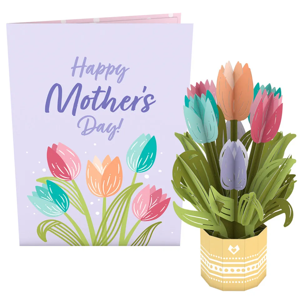 Lovepop Pop-Up Bouquets|Mother'S Day 5/11|Mother's Day Tulips Card with Mini Bouquet