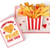 Kids Lovepop Greeting Cards|Valentine'S Day 2/14|Only Have Fries for You Pop-Up Card