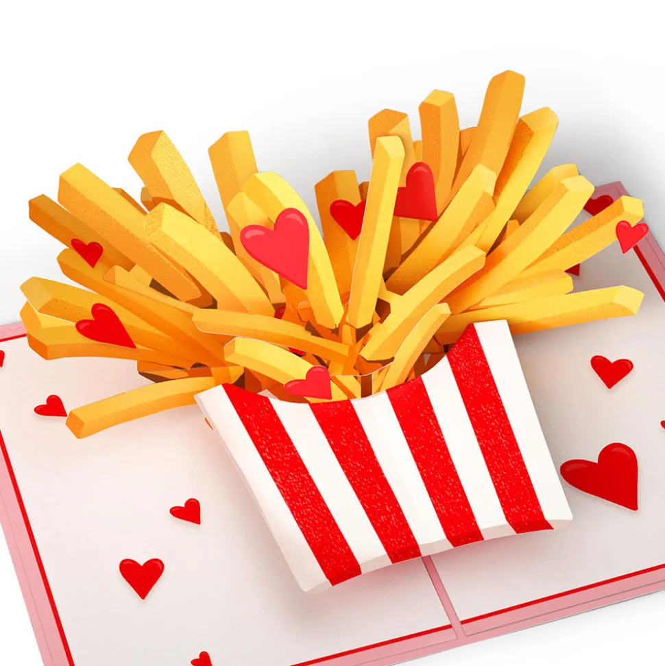 Kids Lovepop Greeting Cards|Valentine'S Day 2/14|Only Have Fries for You Pop-Up Card