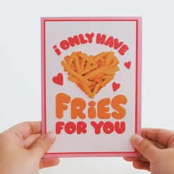 Kids Lovepop Greeting Cards|Valentine'S Day 2/14|Only Have Fries for You Pop-Up Card