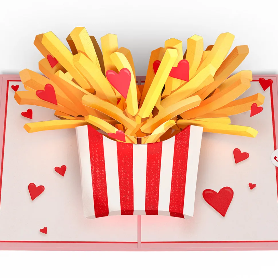 Kids Lovepop Greeting Cards|Valentine'S Day 2/14|Only Have Fries for You Pop-Up Card