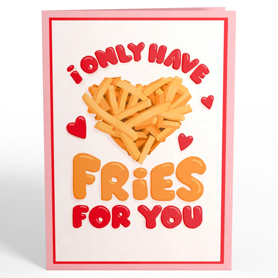 Kids Lovepop Greeting Cards|Valentine'S Day 2/14|Only Have Fries for You Pop-Up Card