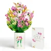 Lovepop Pop-Up Bouquets|Orchid 50th Birthday Bouquet and Sentiment Set
