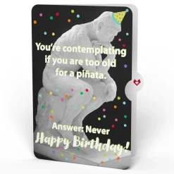 Lovepop Birthday|Pinata with The Thinker Birthday Pop-Up Card and Sentiment Set