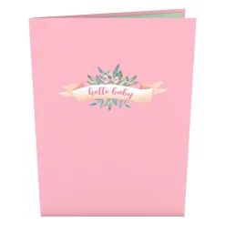 Kids Lovepop Greeting Cards|Baby|Pink Baby Carriage Pop-Up Card
