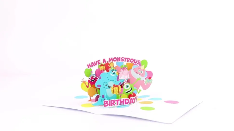 Kids Lovepop Kids|Disney|Playpop Card™: Disney Pixar Monsters, Inc. Monstrous Birthday