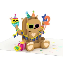 Kids Lovepop Kids|Playpop Card™: 2nd Birthday Bear