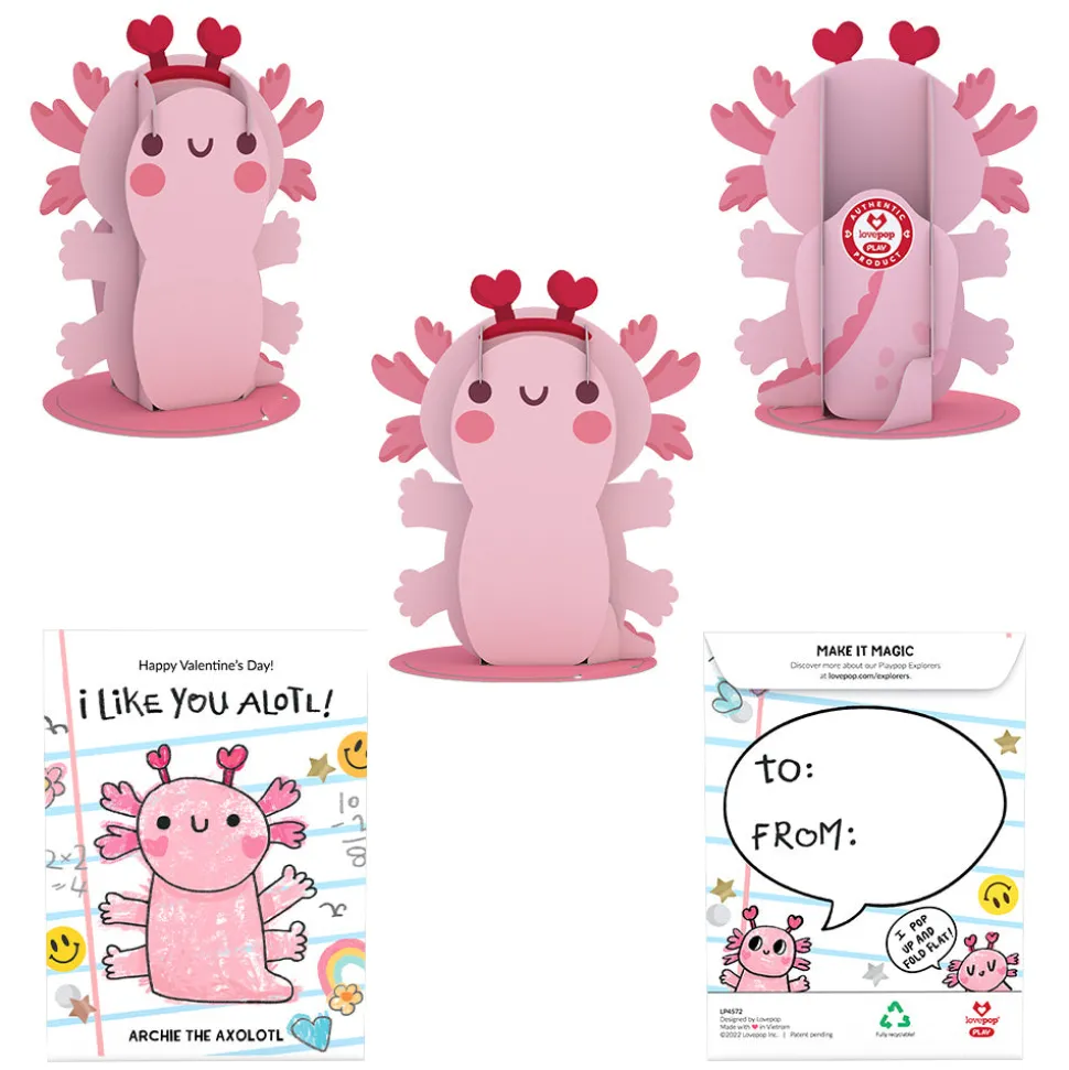 Kids Lovepop Valentine'S Day 2/14|Kids|Playpop Explorers™: Assorted Valentine's for Kids 8-Pack