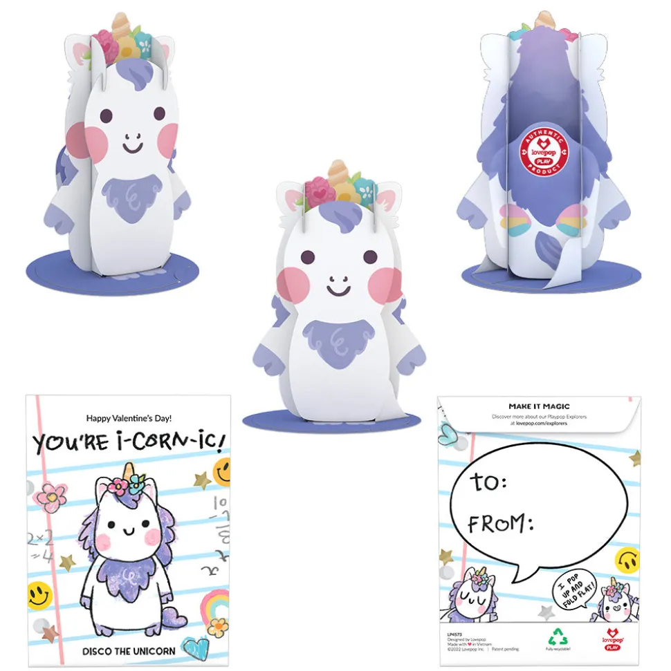 Kids Lovepop Valentine'S Day 2/14|Kids|Playpop Explorers™: Assorted Valentine's for Kids 8-Pack