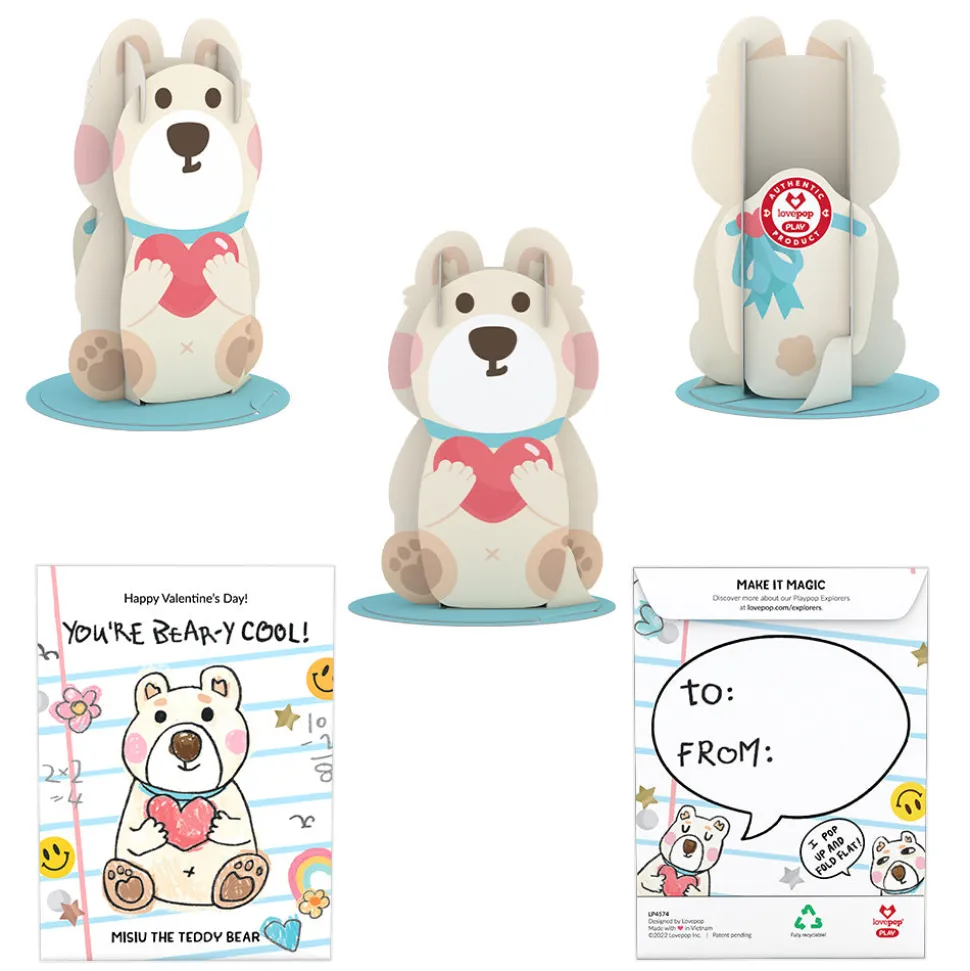 Kids Lovepop Valentine'S Day 2/14|Kids|Playpop Explorers™: Assorted Valentine's for Kids 8-Pack
