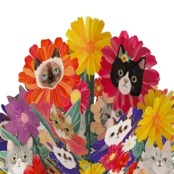 Lovepop Pop-Up Bouquets|Birthday|Purr-fect Cat Birthday Bouquet and Sentiment Set for Daughter