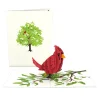 Lovepop Greeting Cards|Just Because|Radiant Cardinal Pop-Up Card