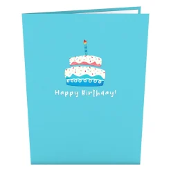 Lovepop Birthday|Lgbtq+|Rainbow Birthday Cake Pop-Up Card