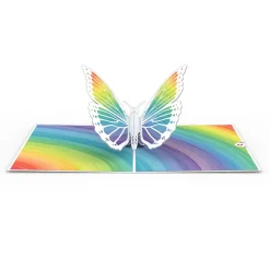 Kids Lovepop Greeting Cards|Birthday|Rainbow Butterfly Pop-Up Card