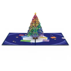 Lovepop Greeting Cards|Christmas 12/25|Rainbow Christmas Tree Pop-Up Card