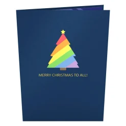 Lovepop Greeting Cards|Christmas 12/25|Rainbow Christmas Tree Pop-Up Card