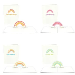 Women Lovepop Notecards|Just Because|Rainbow Notecards (Assorted 4-Pack)