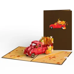 Lovepop Greeting Cards|Just Because|Red Harvest Truck Pop-Up Card