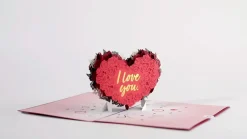 Lovepop Greeting Cards|Valentine'S Day 2/14|Red Rose Heart Pop-Up Card