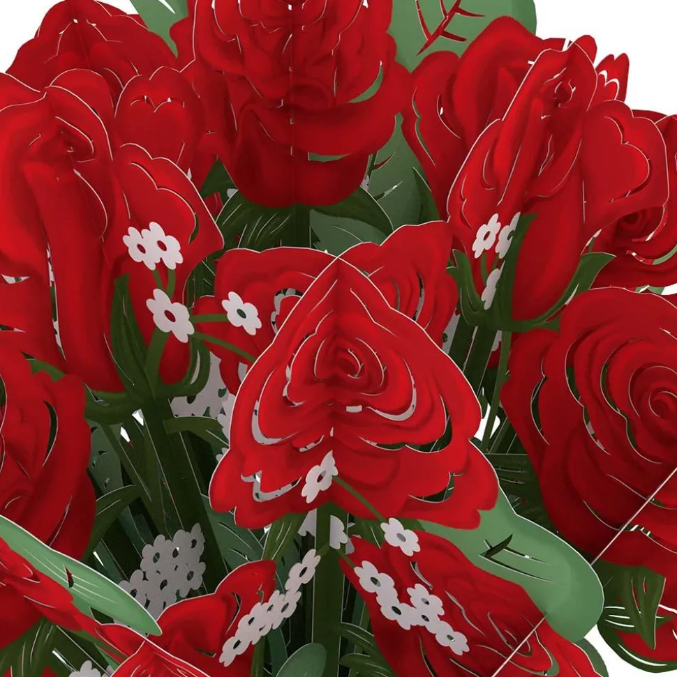 Lovepop Pop-Up Bouquets|Card & Gift Bundles|Red Rose Love Delivery Truck Bundle