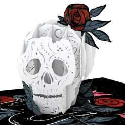 Kids Lovepop Halloween 10/31|Kids|Rose Skull Pop-Up Card
