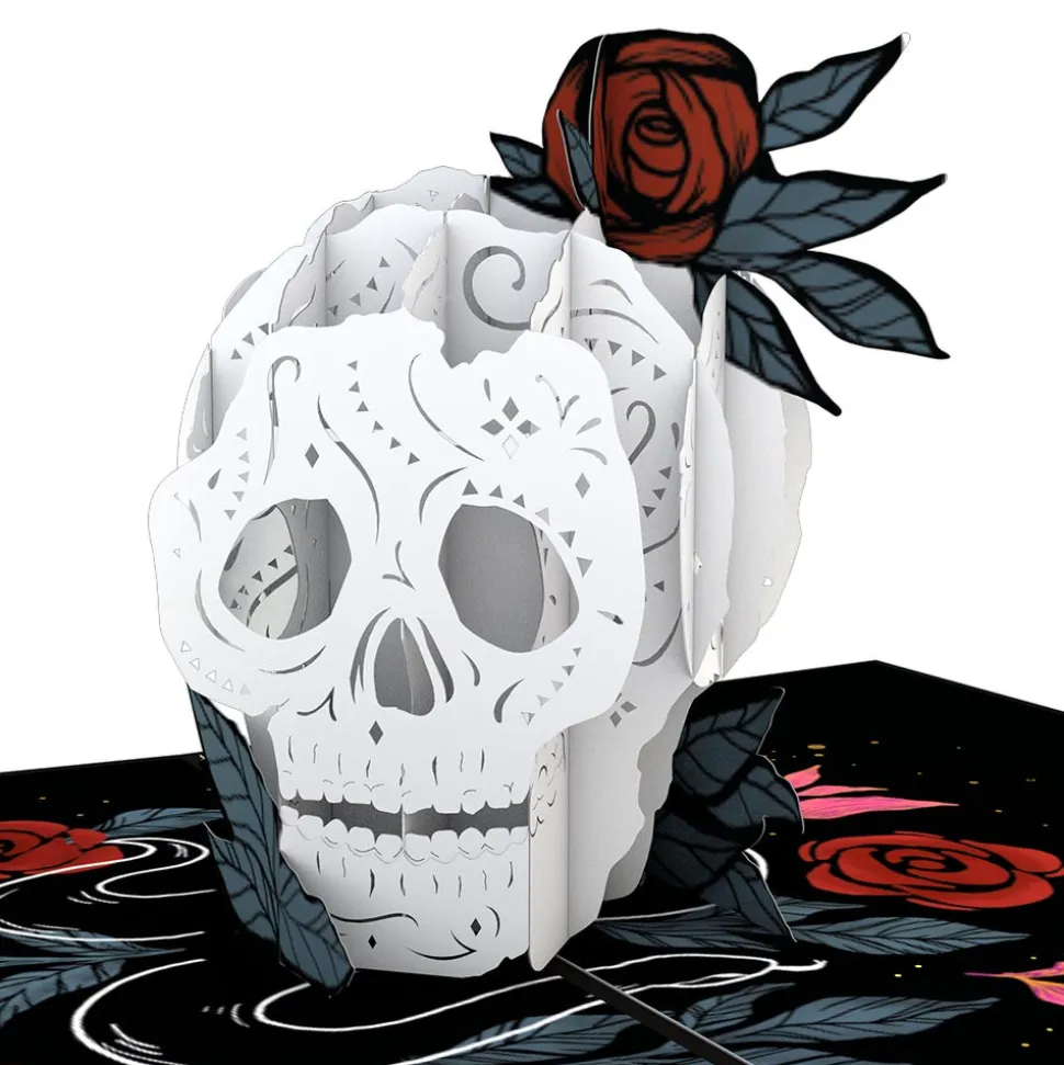 Kids Lovepop Halloween 10/31|Kids|Rose Skull Pop-Up Card