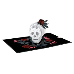 Kids Lovepop Halloween 10/31|Kids|Rose Skull Pop-Up Card