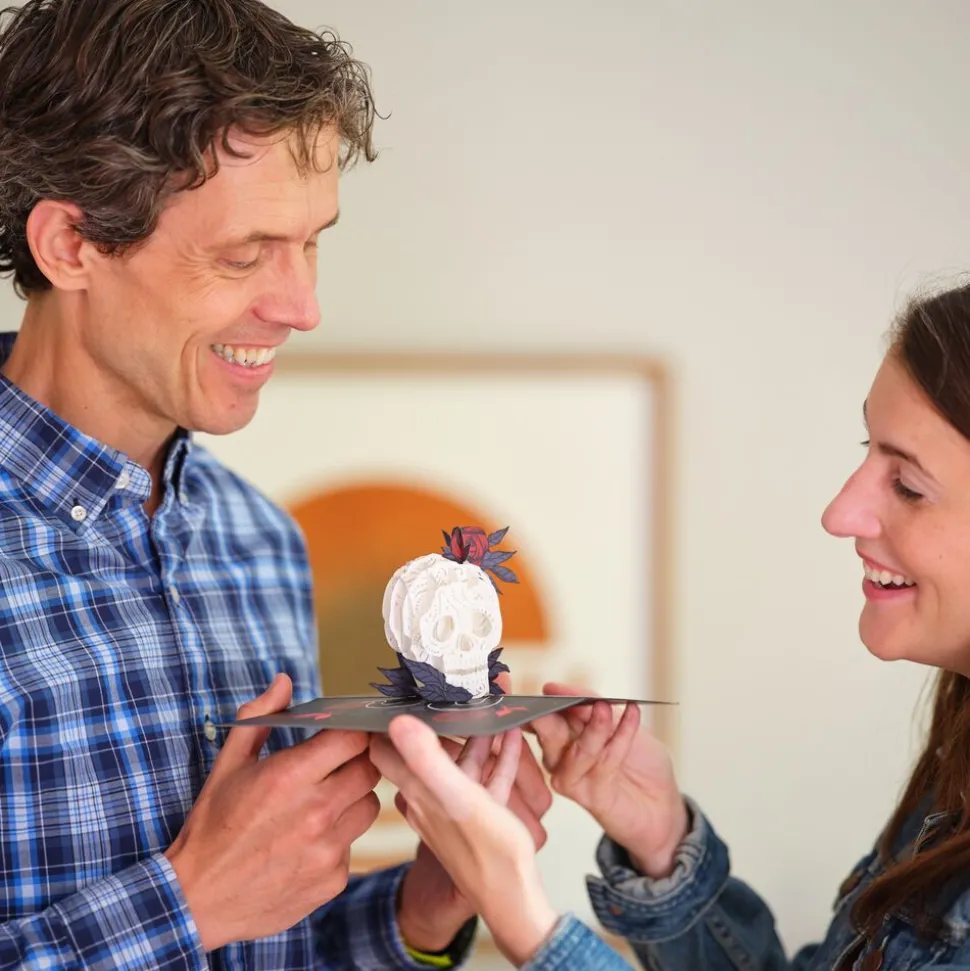 Kids Lovepop Halloween 10/31|Kids|Rose Skull Pop-Up Card