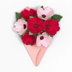 Lovepop Notecards|Just Because|Rosy Ruby Little Blooms (Notecard 5-Pack)