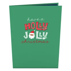 Lovepop Greeting Cards|Christmas 12/25|Santa Decorating a Christmas Tree Pop-Up Card