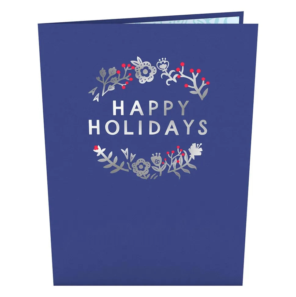 Lovepop Greeting Cards|Christmas 12/25|Scandinavian Style Holiday Foxes Pop-Up Card