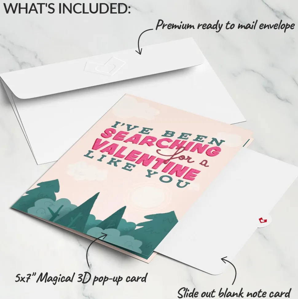 Lovepop Valentine'S Day 2/14|Searching for a Valentine Like You Bigfoot Pop-Up Card
