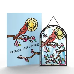 Lovepop Suncatcher Cards|Decor|Sending Sunshine Cardinal Suncatcher Card