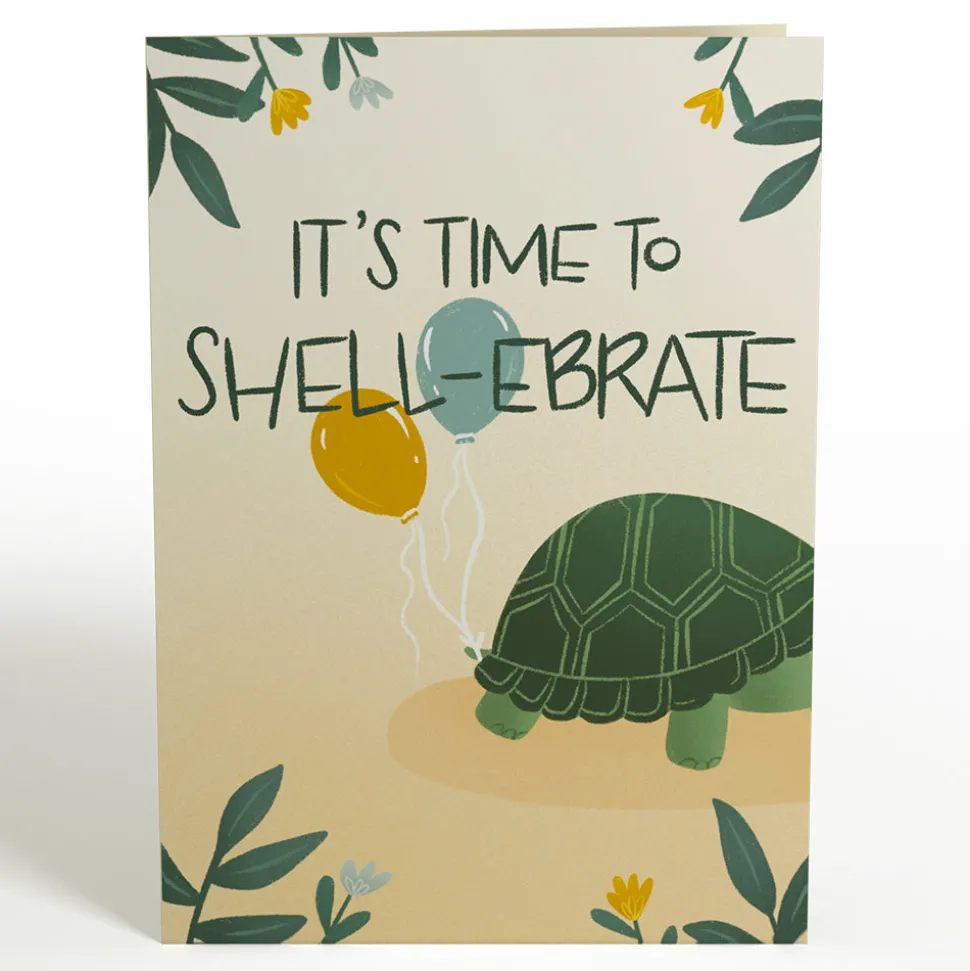 Lovepop Greeting Cards|Birthday|Shell-ebrate Birthday Turtle Pop-Up Card