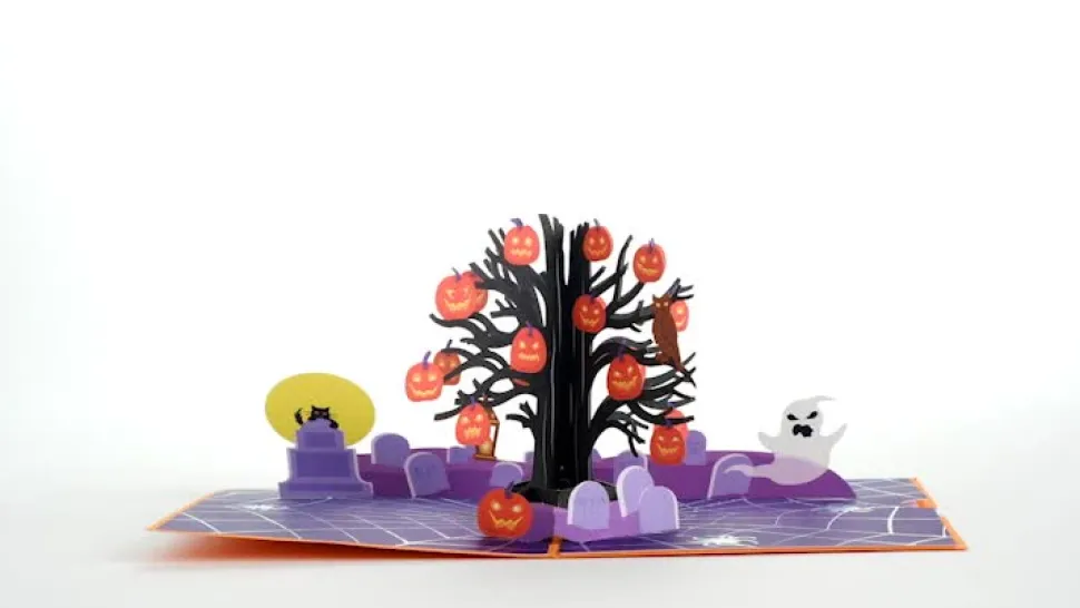 Kids Lovepop Greeting Cards|Halloween 10/31|Spooky Tree Pop-Up Card
