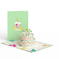 Kids Lovepop Greeting Cards|Birthday|Sprinkles Birthday Cake Pop-Up Card