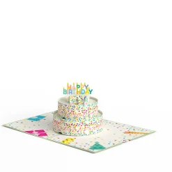 Kids Lovepop Greeting Cards|Birthday|Sprinkles Birthday Cake Pop-Up Card