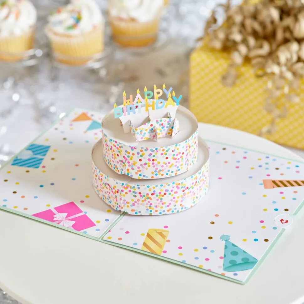 Kids Lovepop Greeting Cards|Birthday|Sprinkles Birthday Cake Pop-Up Card