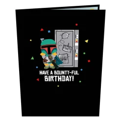 Lovepop Birthday|Star Wars|Star Wars™ Boba Fett™ Bounty-ful Birthday Card with Pop-Up Gift