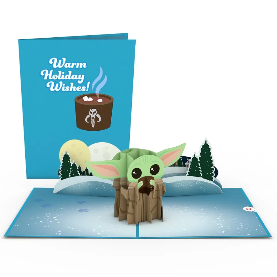 Kids Lovepop Greeting Cards|New Year 1/1|Star Wars™ The Mandalorian™ The Child: Warm Holiday Wishes Pop-Up Card