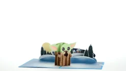 Kids Lovepop Greeting Cards|New Year 1/1|Star Wars™ The Mandalorian™ The Child: Warm Holiday Wishes Pop-Up Card