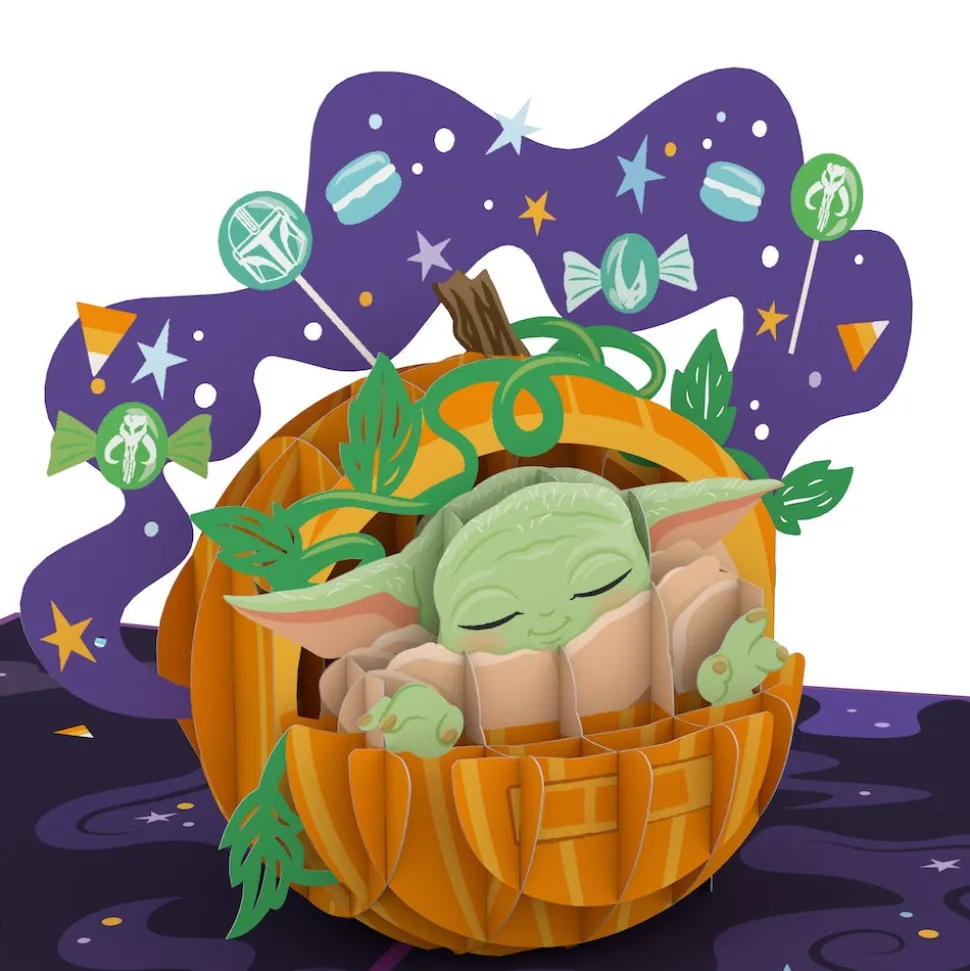 Kids Lovepop Halloween 10/31|Kids|Star Wars™ The Mandalorian™ Grogu™ Candy is the Way Pop-Up Card