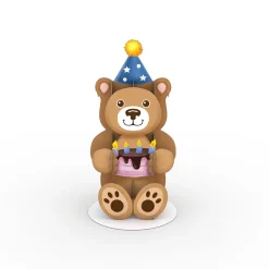 Kids Lovepop Pop-Up Stickers|Kids|Stickerpop™: Birthday Bear (1-Pack)
