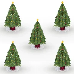 Kids Lovepop Pop-Up Stickers|Christmas 12/25|Stickerpop™: Festive Christmas Tree (5-Pack)